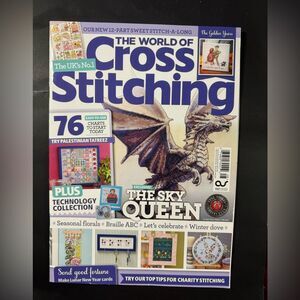 The World Of Cross Stitching Magazine #328 Jan 2023 The Sky Queen The UK’s No.1